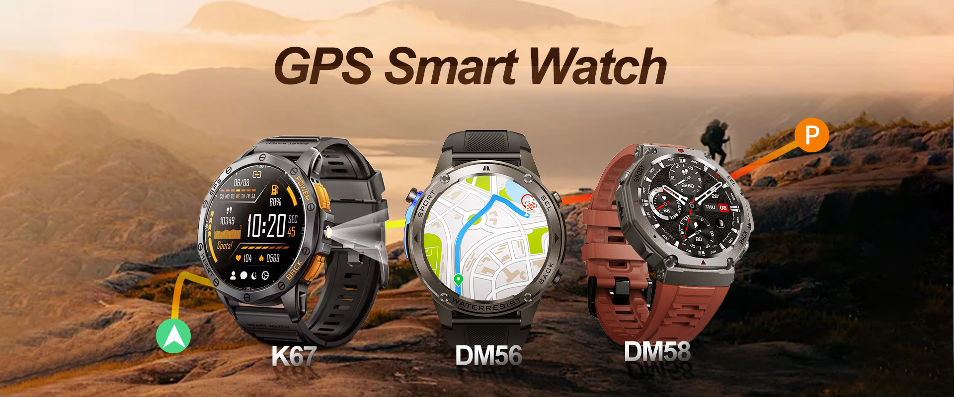 kualitas Jam Tangan Pintar GPS pabrik