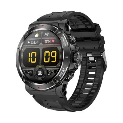 NX8 Pro Pria Smart Watch 1.43 Inch AMOLED Display / GPS Posisi Smart Watch IP68