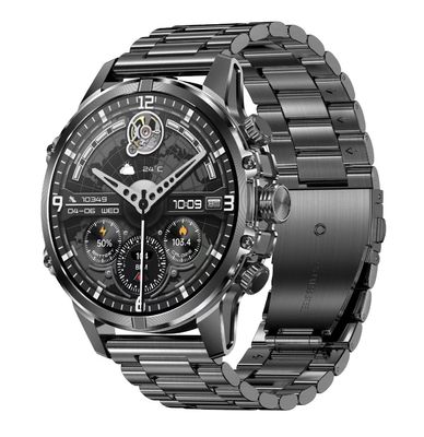 CF53 Outdoor Pria Smart Watch Dengan Lampu senter 1,75 Inci Amolled Detak Jantung 600mAh Baterai